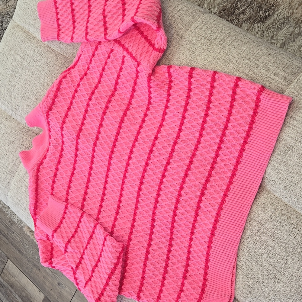 THML Pink Striped Long Sleeved Sweater - Picture 8 of 10